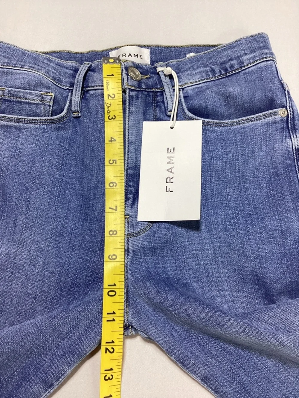 Frame Le Sylvia Crop Jeans High Rise Raw Hem - Picture 13 of 15